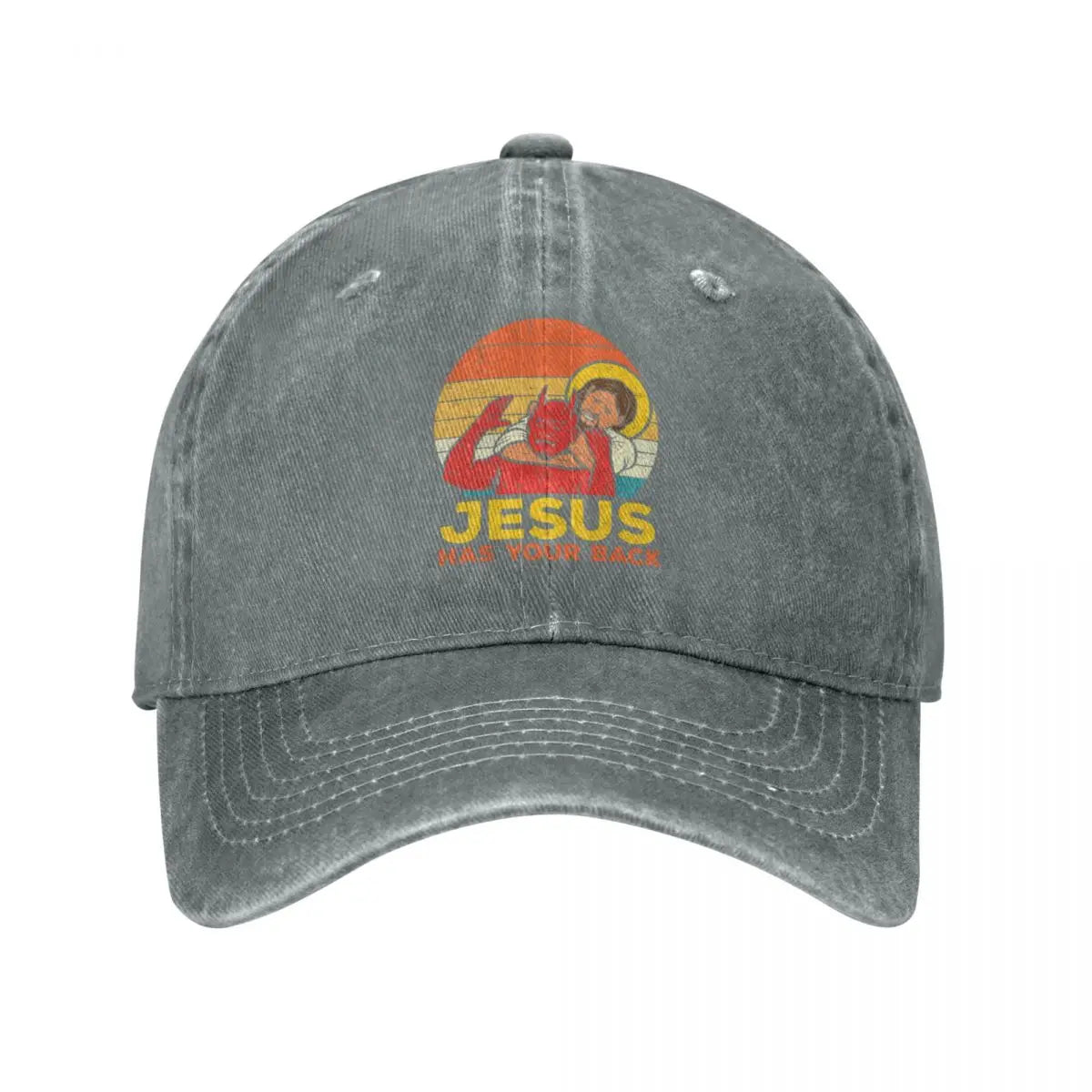 Jesus Has Your Back Jiu Jitsu Retro Hat