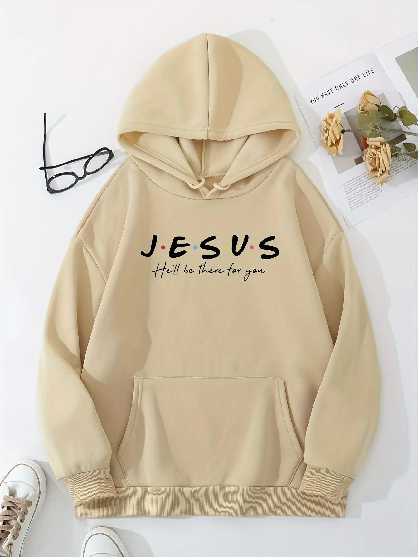 Jesus Print Hoodies