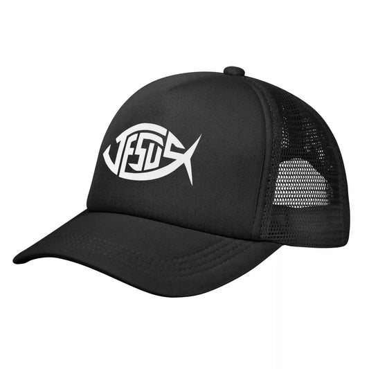 Jesus Fish Christian Faith Mesh Baseball Cap