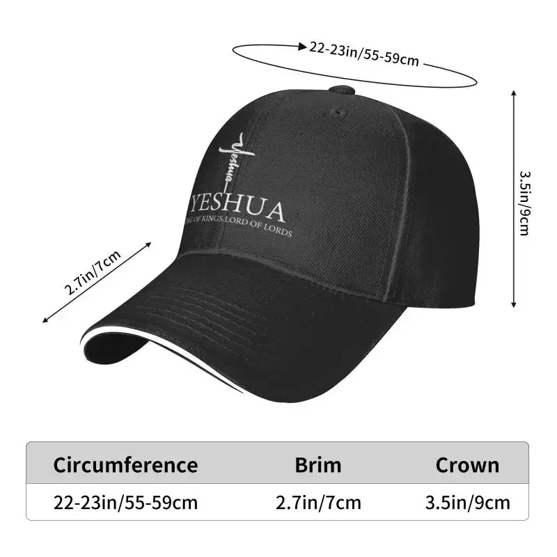 Custom Yeshua Jesus Christian Baseball Cap