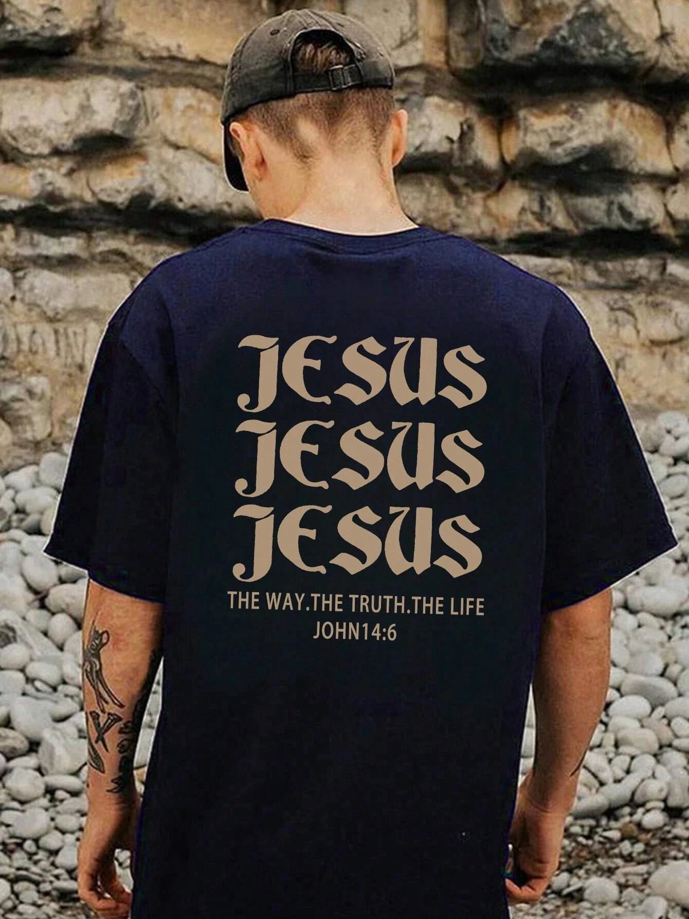 Jesus Men Cotton T-shirt