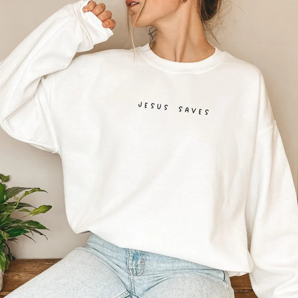 Jesus Saves Christian Sweatshirt