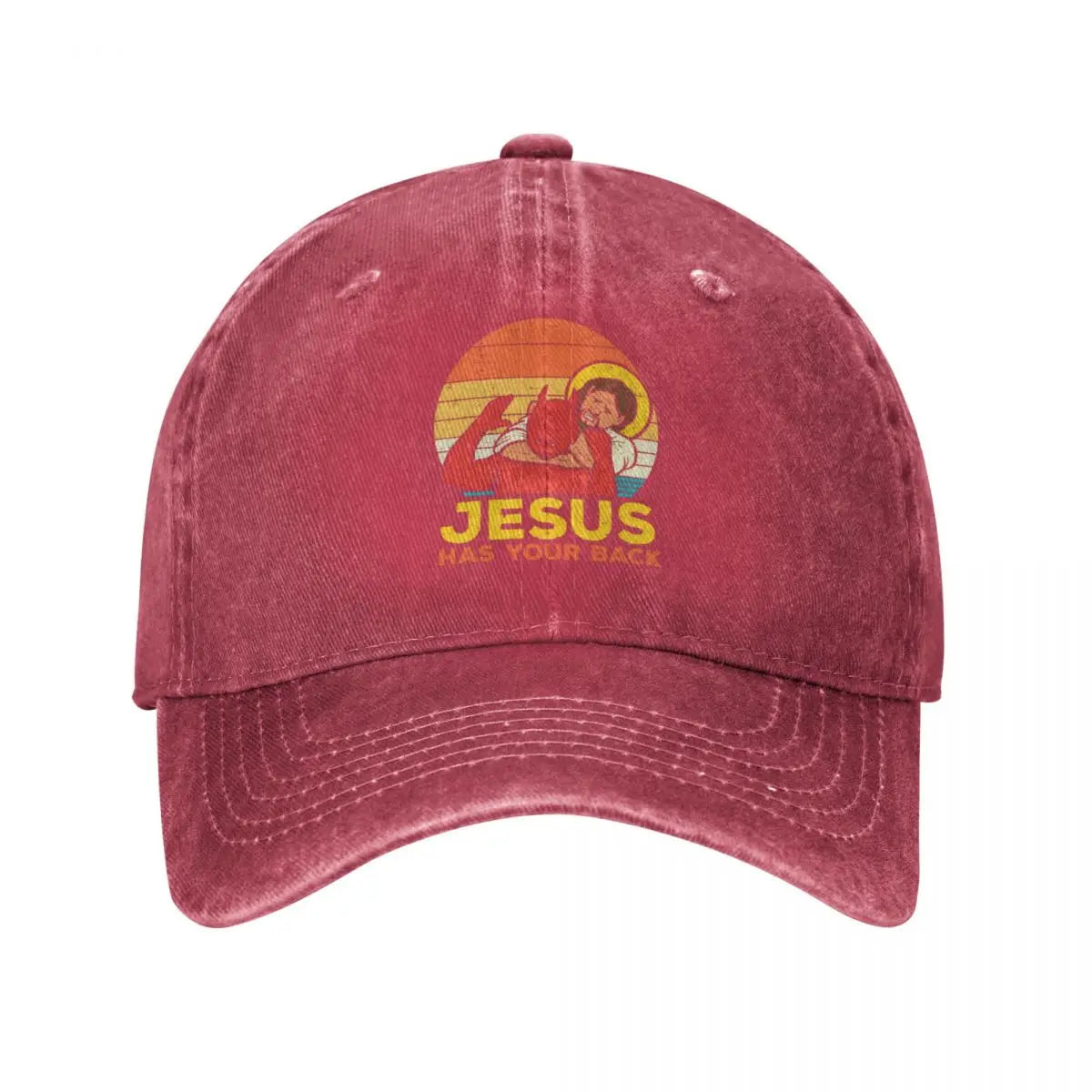 Jesus Has Your Back Jiu Jitsu Retro Hat