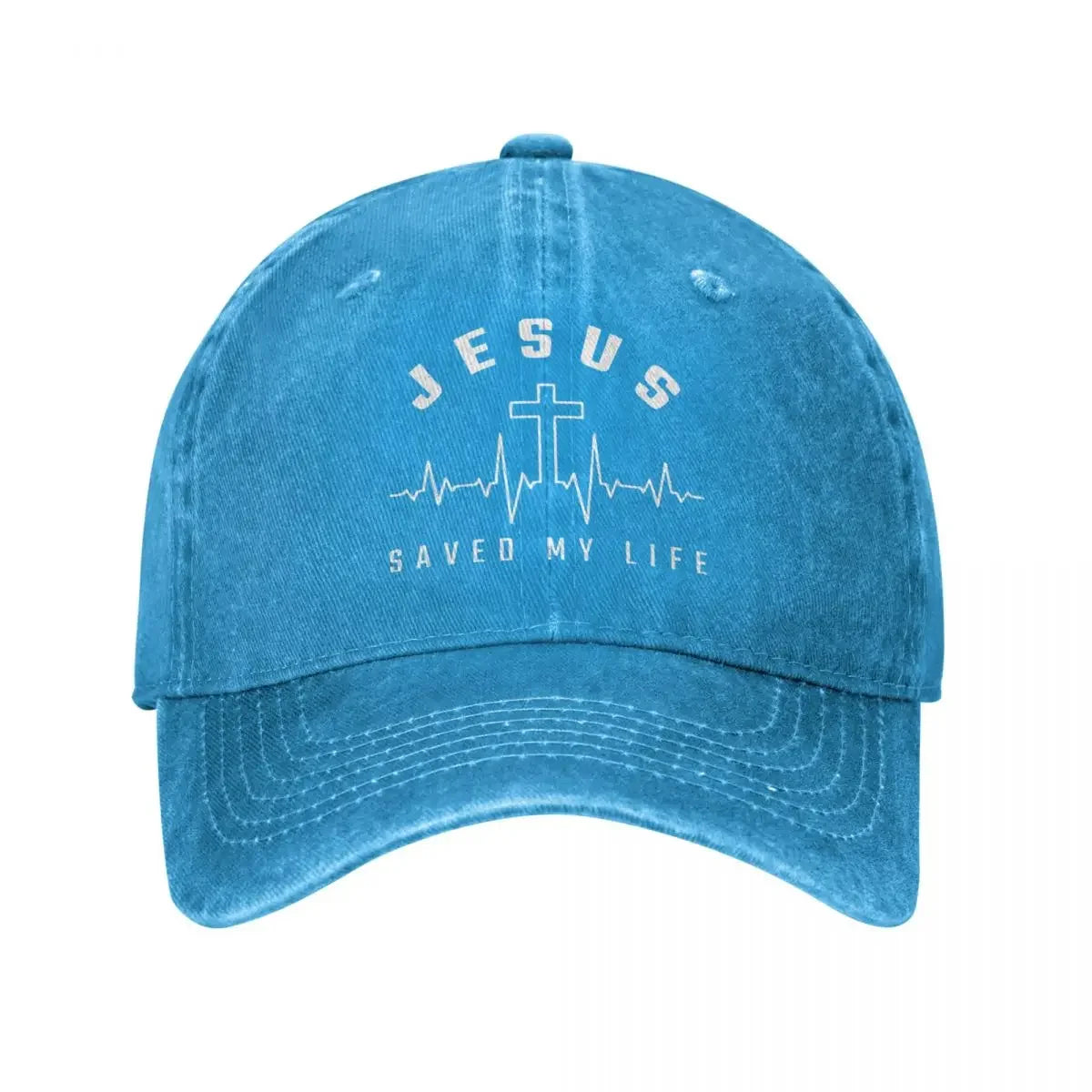 Jesus Christ Christianity Jesus Saved My Life Baseball Cap