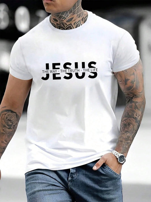 Jesus Print Cotton Tshirt