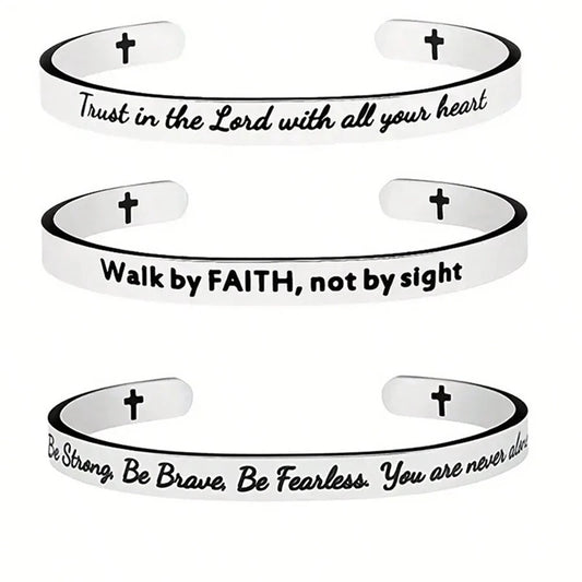 Quote Jesus Scripture Christian Bible Verse Bracelet