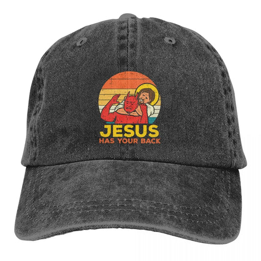 Jesus Has Your Back Jiu Jitsu Retro Hat